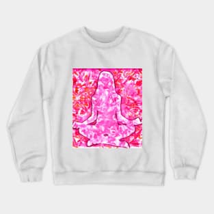 Yoga pose graphic print Crewneck Sweatshirt